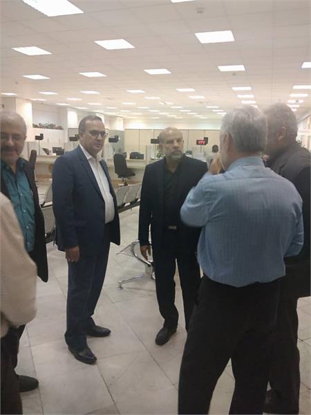 بازدید سرزده مدیر کل ارتباطات استان تهران از امور مشتریان مرکز مخابرات شهید فرد اسدی
